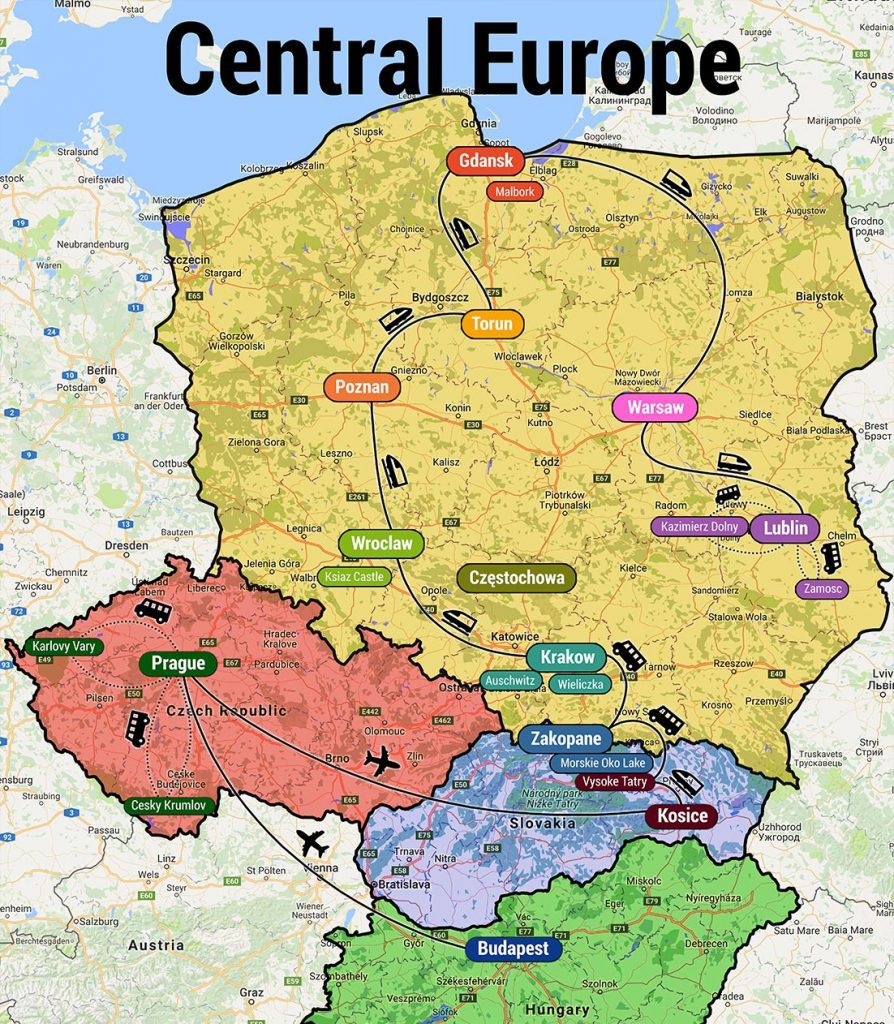 Western And Central Europe Map Quiz Map Of World