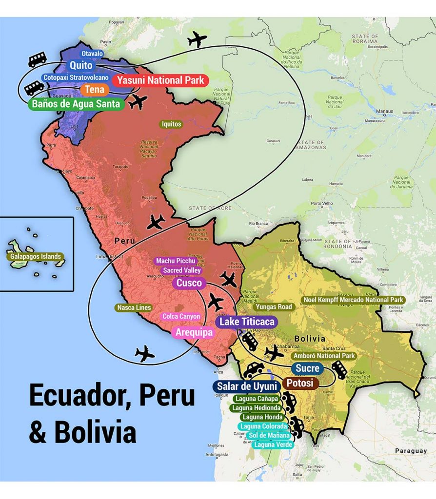 ecuador peru bolivia trip