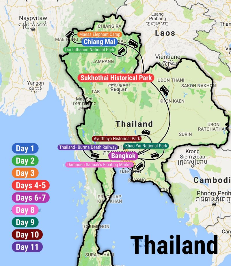 Thailand (North & Central) See & Experience it ALL in 10 Days, 1st Class Traveling