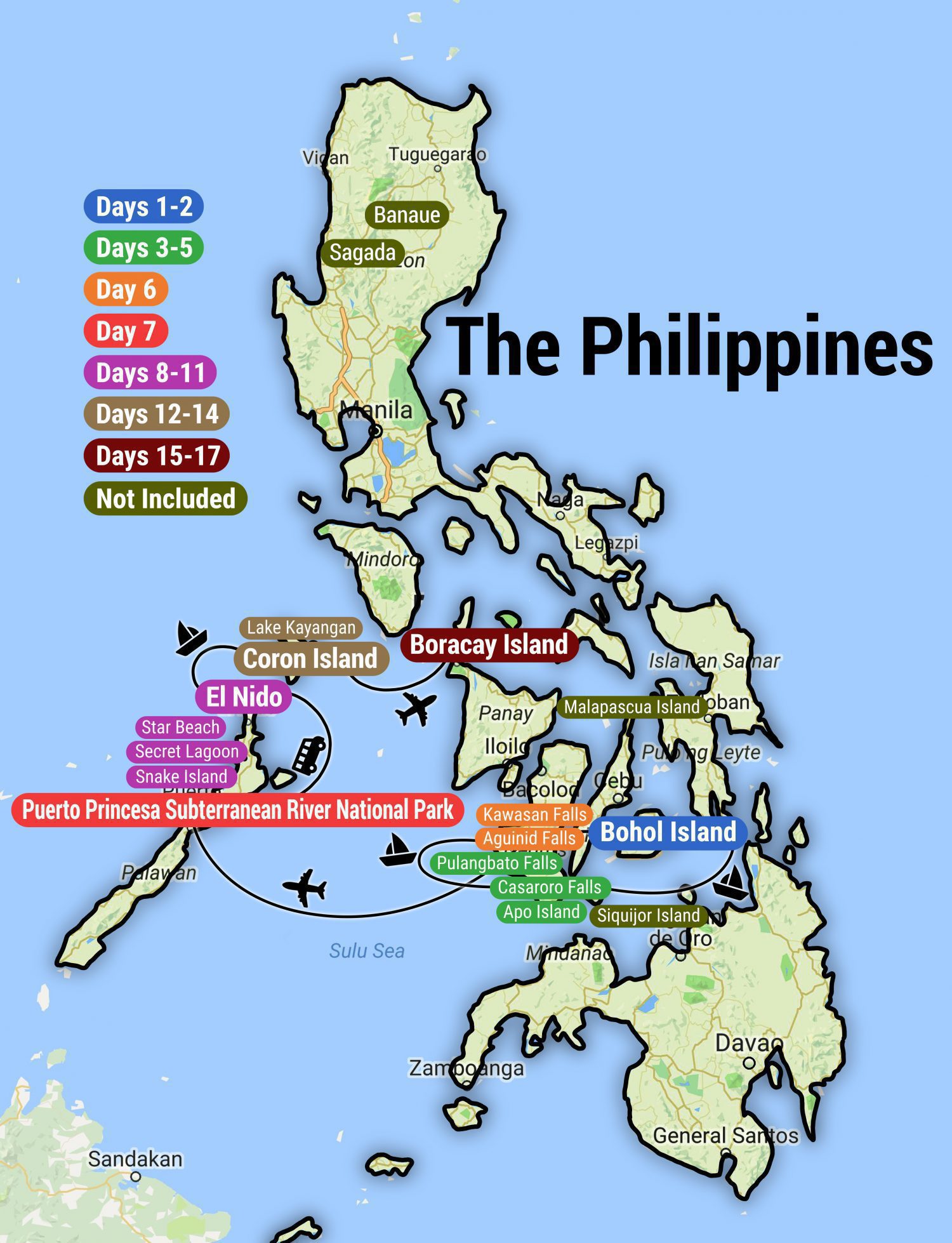 Philippines (Bohol & Cebu): in 6 Days, 1st Class Traveling